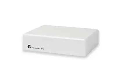 Préampli PROJECT PHONO BOX E bt5 emetteur bluetooth aptx 5.2 preamplificateur rca tourne-disque hifi MM impedance fixe black noir blanc
